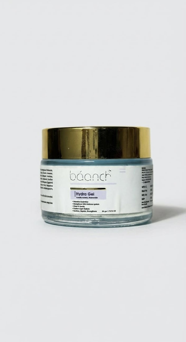 Baanch Hydra Gel water-based moisturizer with Centella Asiatica